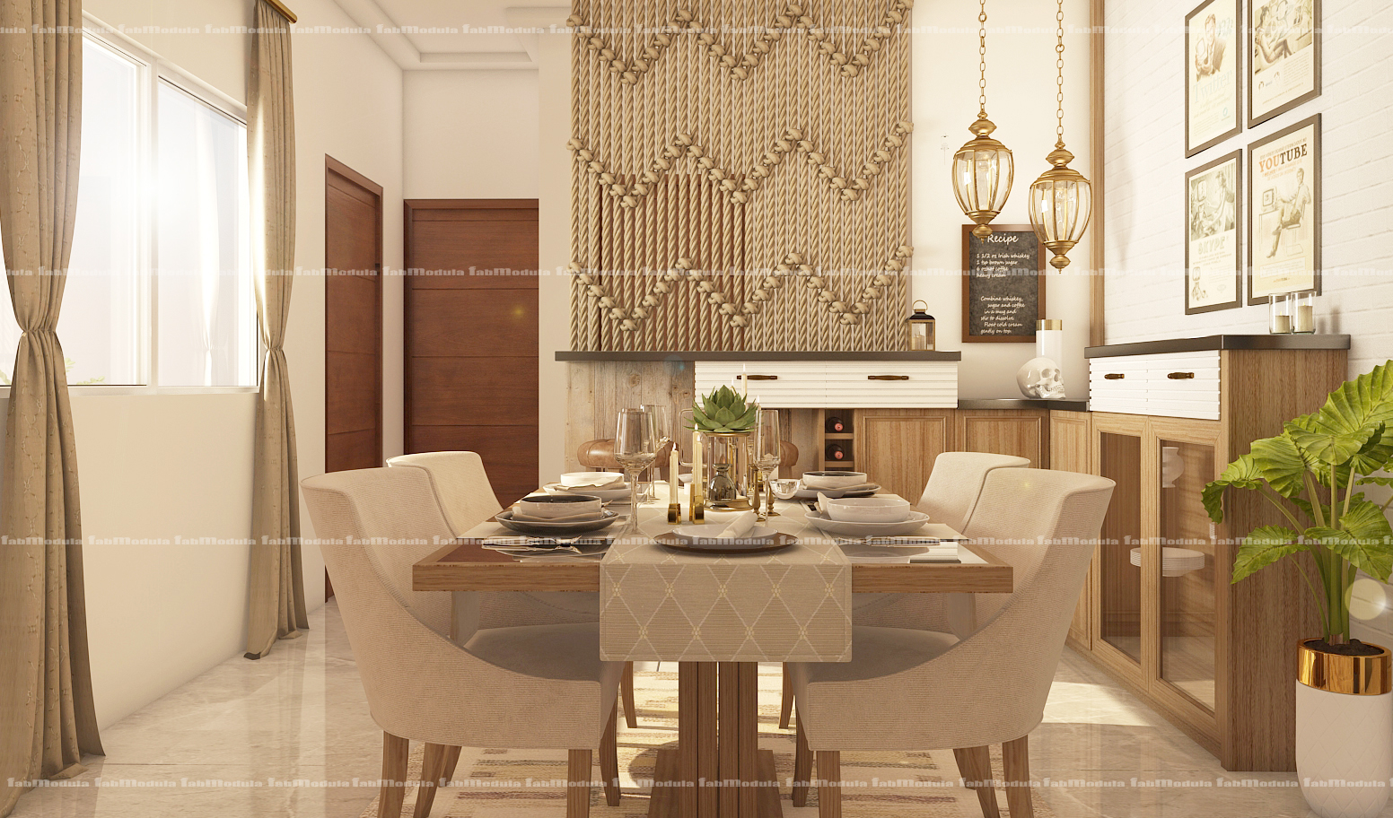 FabModula dining room interior design